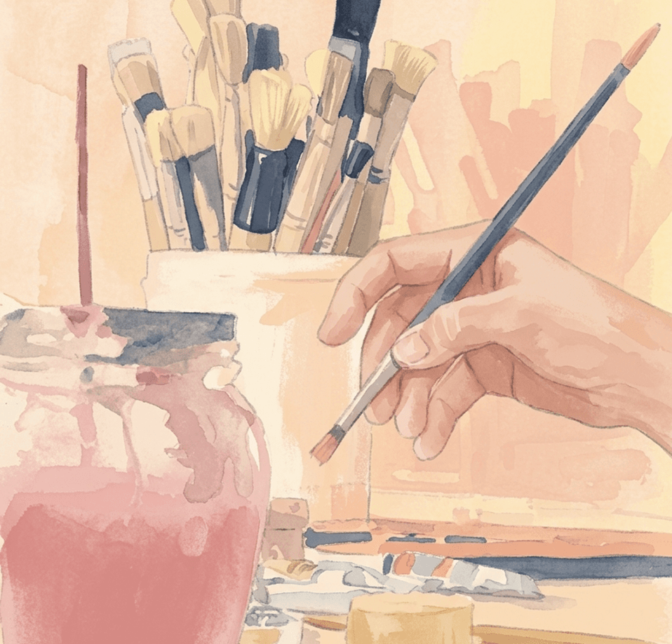 Pessoa organizada em mesa de trabalho, concentrada em suas metas